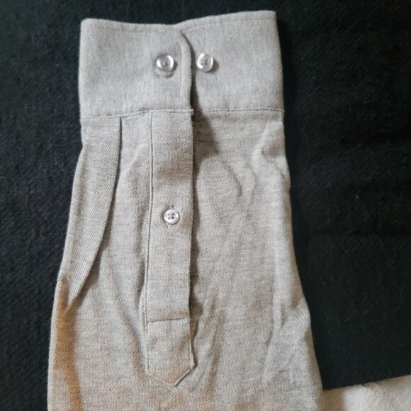 Modern English Long Sleeve Men's Knitted Shirt. 100% Cotton. NEW. Size US 17.5. - Picture 2 of 7